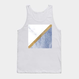 Marble luxe - periwinkle blue Tank Top